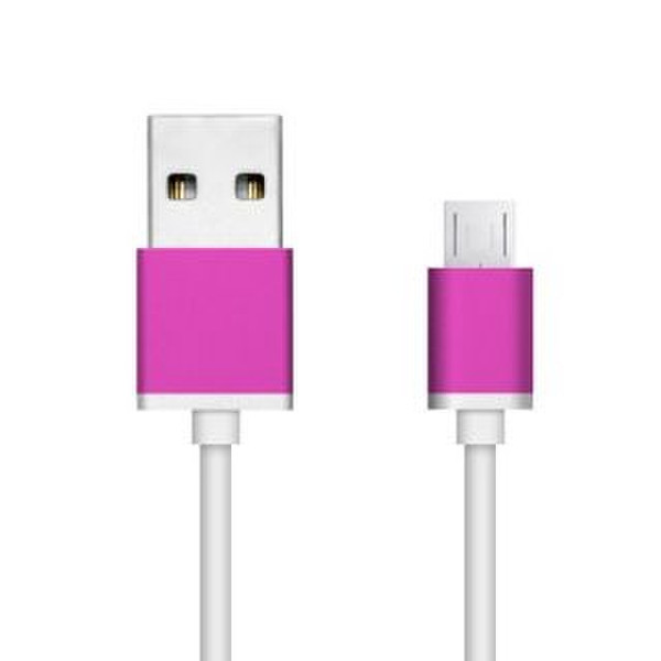 Unotec 28.0058.10.00 1м USB A Micro-USB A Розовый кабель USB