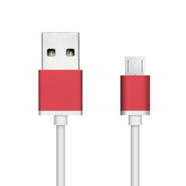 Unotec 28.0058.02.00 1м USB A Micro-USB A Красный кабель USB