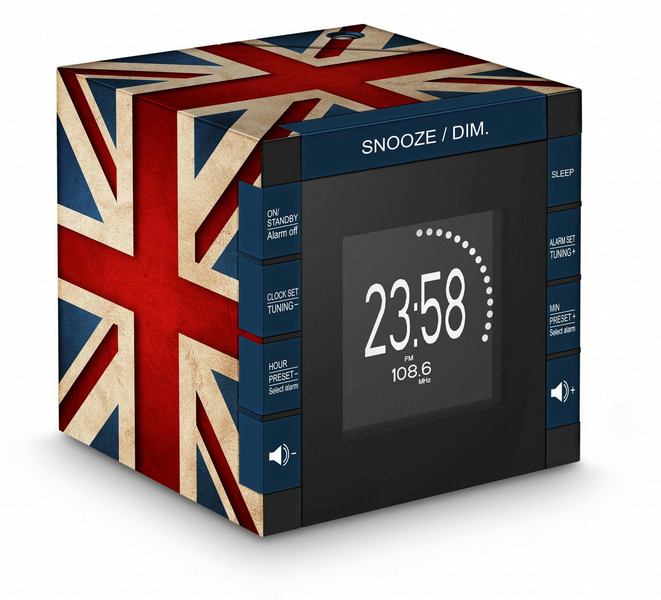 Bigben Interactive RR70PGB Uhr Digital Schwarz, Blau, Rot, Weiß Radio