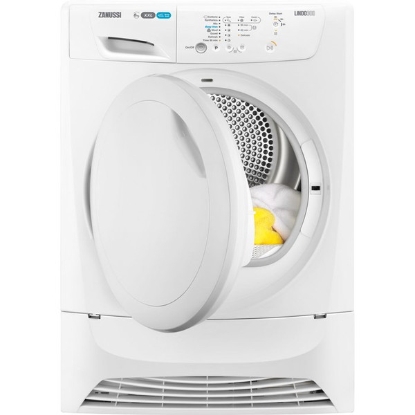 Zanussi ZDC8202P Freistehend Frontlader 8kg B Weiß Wäschetrockner