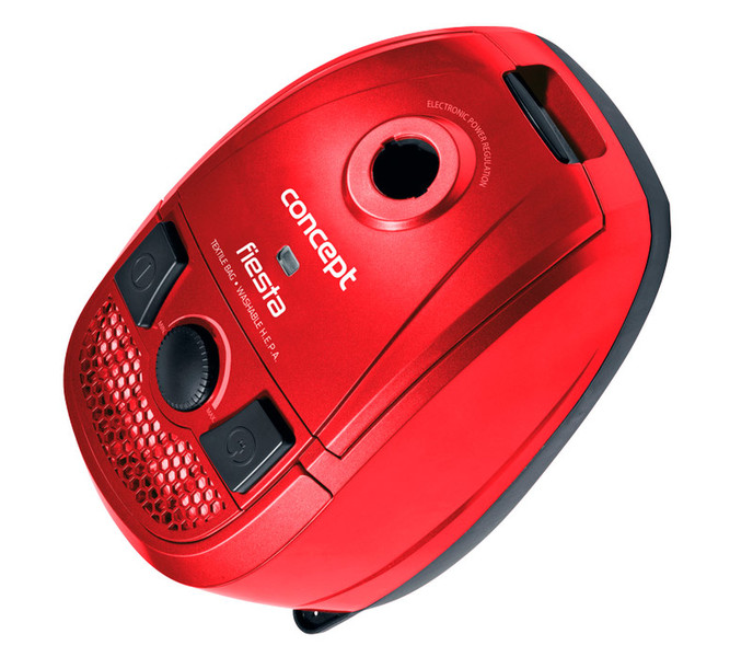Concept VP-8023 Цилиндрический пылесос 2л 1600Вт E Черный, Красный