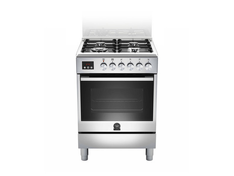 Bertazzoni La Germania TU6 4C 61 C X Freistehend Gas hob Edelstahl Küchenherd