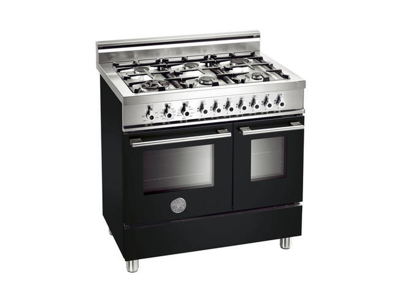 Bertazzoni W90 6 MFE NE Отдельностоящий Gas hob Черный