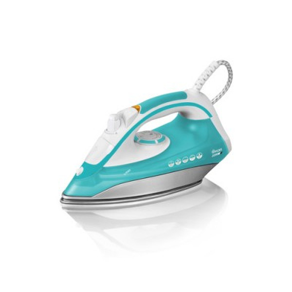 Swan SI3090N Dry & Steam iron Stainless Steel soleplate 2200W Turquoise,White iron