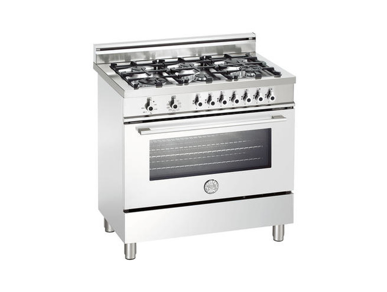 Bertazzoni X90 6 DUAL BI Отдельностоящий Gas hob Белый