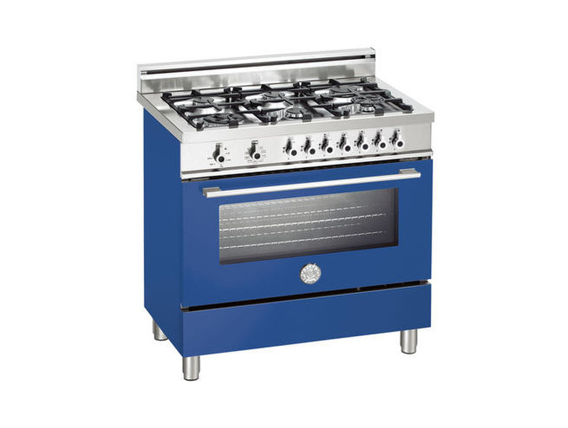 Bertazzoni X90 6 DUAL BL Отдельностоящий Gas hob Синий