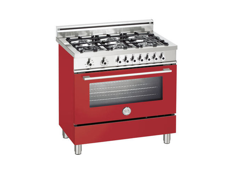 Bertazzoni X90 6 DUAL RO Freestanding Gas hob Red