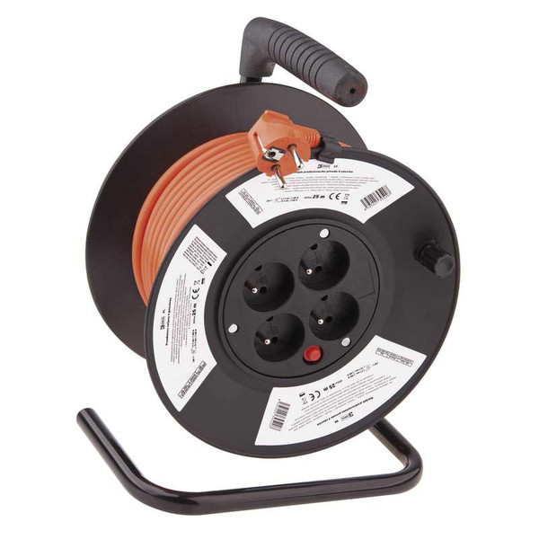 Emos P19425V 4AC outlet(s) 230V 25m Black,Orange surge protector