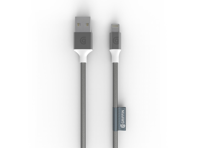Griffin GC40902 1.5м USB A Lightning Cеребряный кабель USB