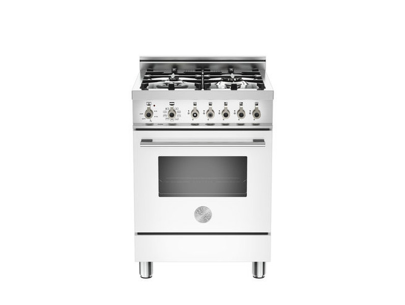 Bertazzoni X60 4 MFE BI Отдельностоящий Gas hob Белый