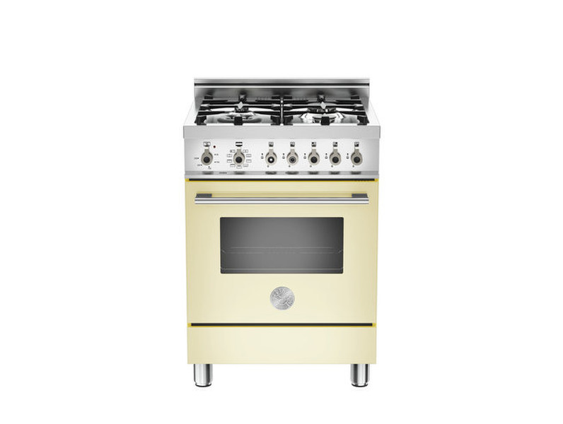 Bertazzoni X60 4 MFE CR Freistehend Gas hob Cremefarben