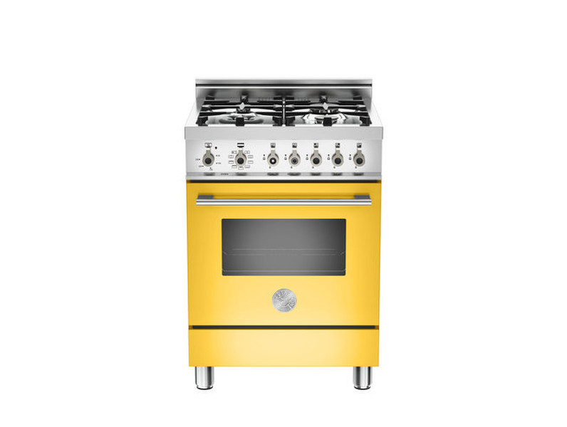 Bertazzoni X60 4 MFE GI Freistehend Gas hob Gelb