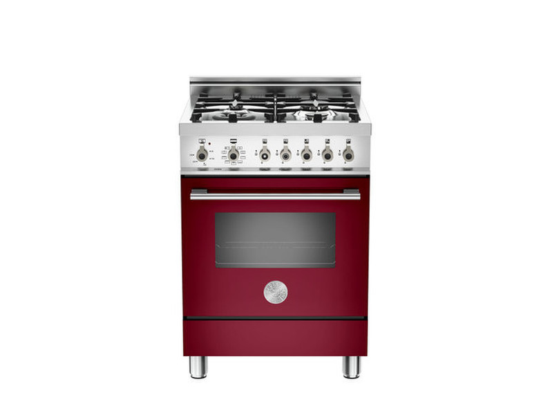 Bertazzoni X60 4 MFE VI Freestanding Gas hob Burgundy