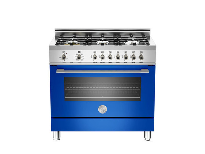 Bertazzoni X90 6 MFE BL Отдельностоящий Gas hob Синий