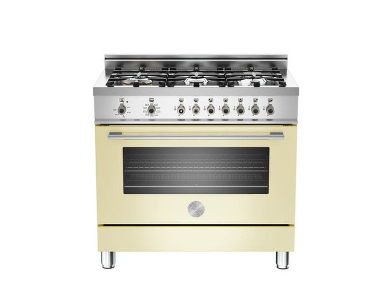 Bertazzoni X90 6 MFE CR Отдельностоящий Gas hob Кремовый