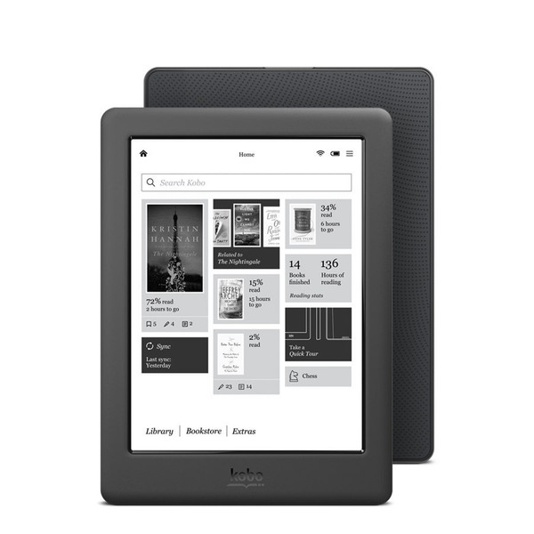 Kobo Glo HD 6Zoll Touchscreen 4GB WLAN Schwarz eBook-Reader