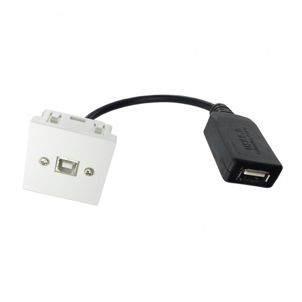 Neklan Plastron45x45USB B F/USB A F ampli-0,2m