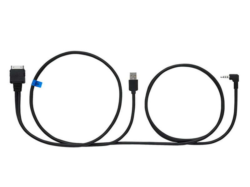 JVC KS-U59 USB, 30-Pin 3.5mm Черный кабельный разъем/переходник