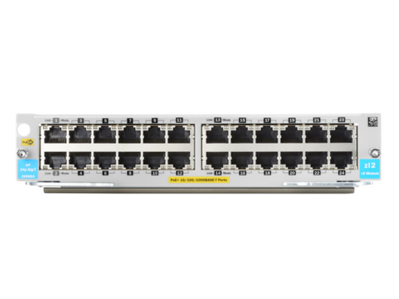 Hewlett Packard Enterprise 24-port 10/100/1000BASE-T PoE+ MACsec v3 zl2 Module Gigabit Ethernet модуль для сетевого свича