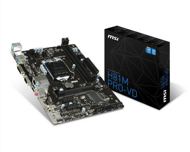 MSI H81M PRO-VD Intel H81 Socket H3 (LGA 1150) Micro ATX motherboard