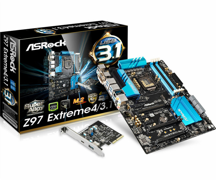 Asrock Z97 Extreme4/3.1 Intel Z97 Socket H3 (LGA 1150) ATX motherboard