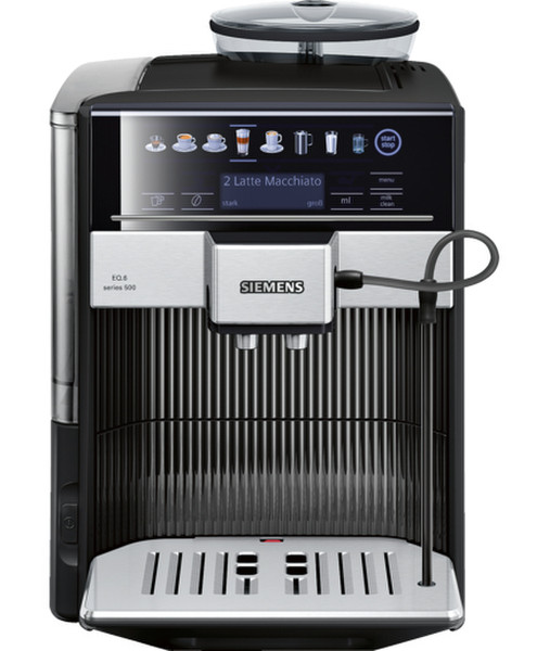 Siemens TE605509DE Espressomaschine 1.7l Schwarz, Silber Kaffeemaschine