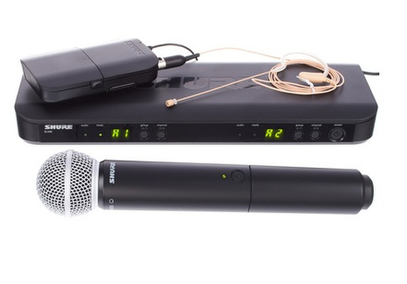 Shure BLX1288E/SM58-M17 Stage/performance microphone Wireless Black microphone