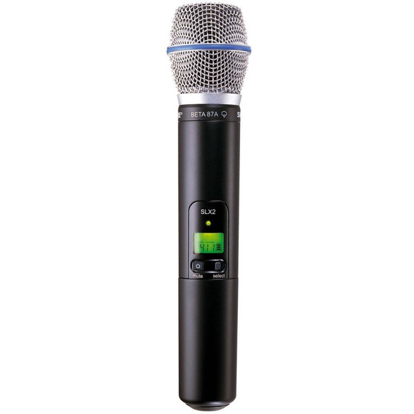 Shure SLX2/BETA87A Studio microphone Wireless Black microphone