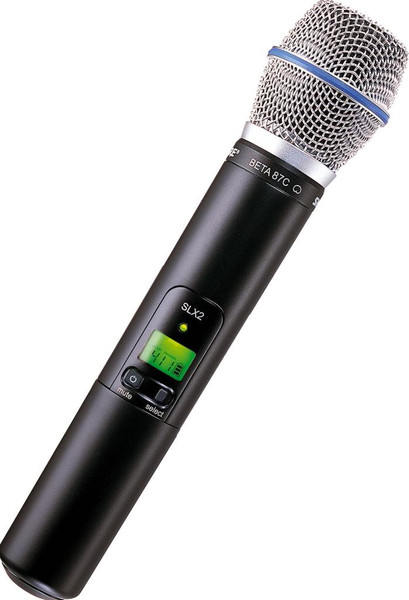 Shure SLX2/BETA87C Studio microphone Wireless Black microphone