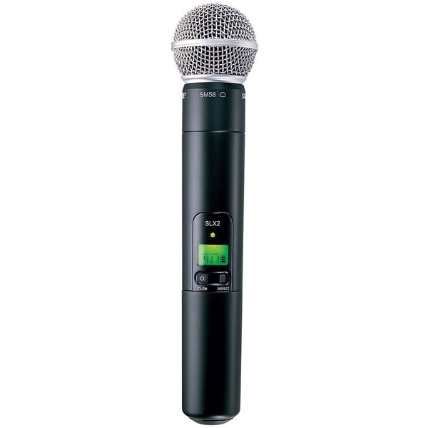 Shure SLX2/SM58 Studio microphone Kabellos Schwarz Mikrofon