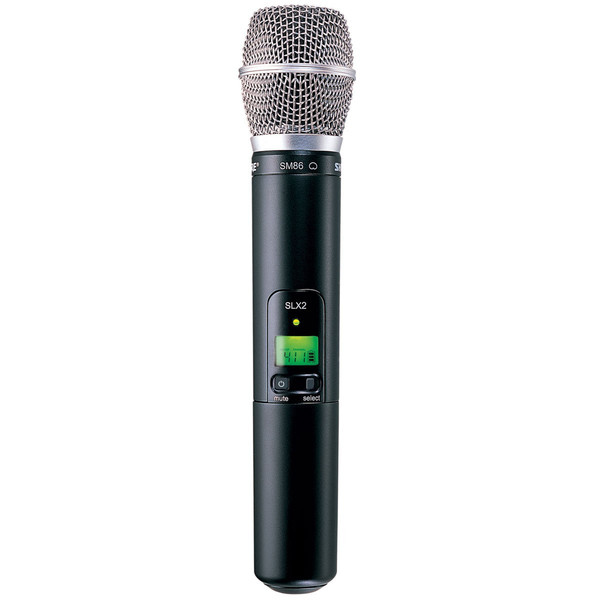 Shure SLX2/SM86 Studio microphone Wireless Black microphone
