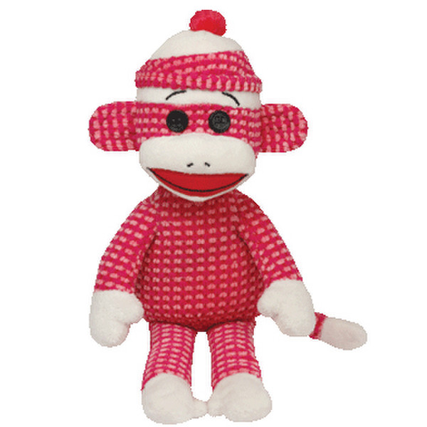 TY Sock Monkey Игрушечная обезьяна Розовый, Белый