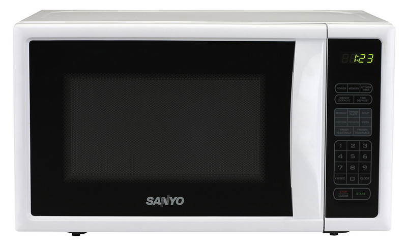 Sanyo EM-S2588W 800Вт Черный, Белый микроволновая печь