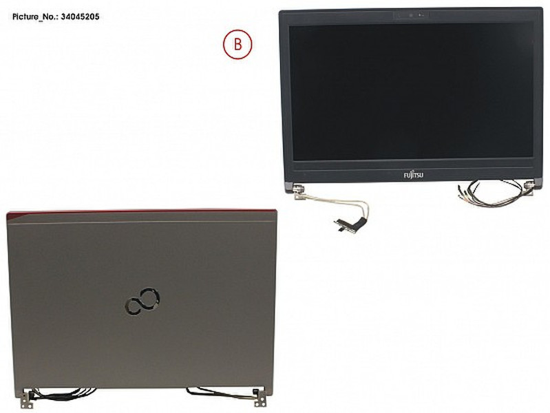 Fujitsu FUJ:CP668092-XX Display notebook spare part