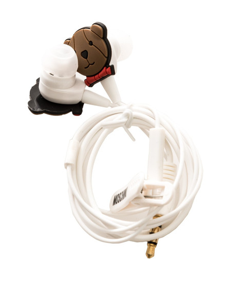 Moschino 90025 Binaural In-ear Brown,White mobile headset