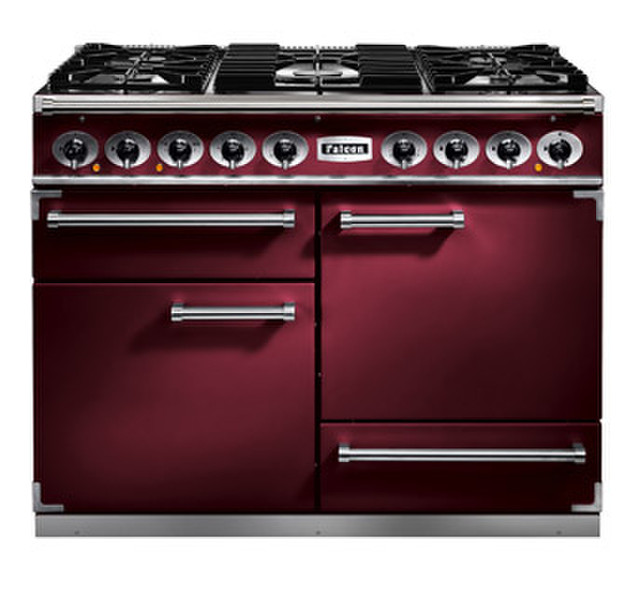 Falcon 1092 Deluxe Freestanding Gas hob A Red