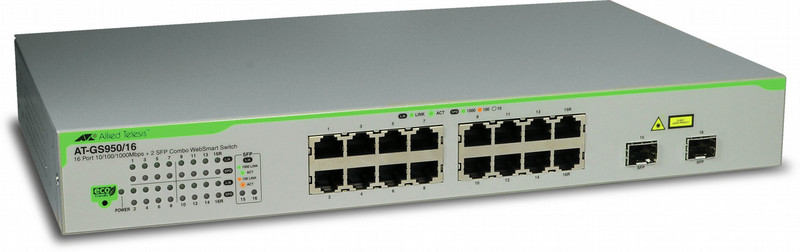 Allied Telesis AT-GS950/16-50 Управляемый L2 Gigabit Ethernet (10/100/1000) 1U Белый