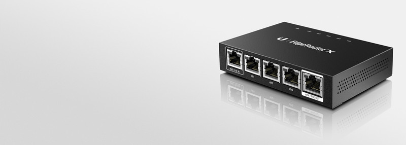 Ubiquiti Networks ER-X Подключение Ethernet Черный проводной маршрутизатор