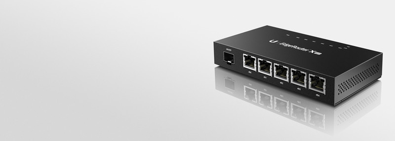 Ubiquiti Networks ER-X-SFP Подключение Ethernet Черный проводной маршрутизатор