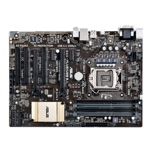 ASUS B85-PLUS/USB 3.1 Intel B85 Socket H3 (LGA 1150) ATX материнская плата