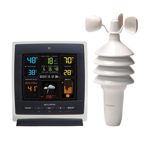 AcuRite 00622 Battery Black,White weather station