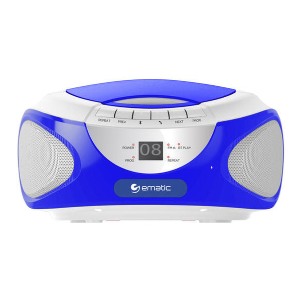 Ematic EBB9224 Portable CD player Blue