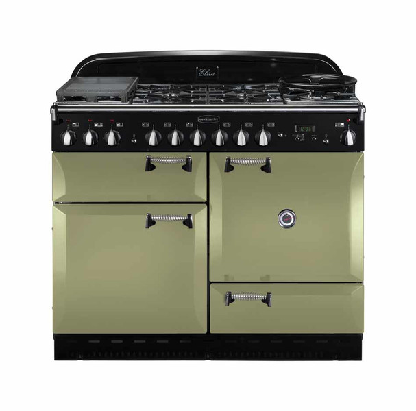 Rangemaster Elan 110 Dual Fuel Freestanding Gas hob A Black,Olive