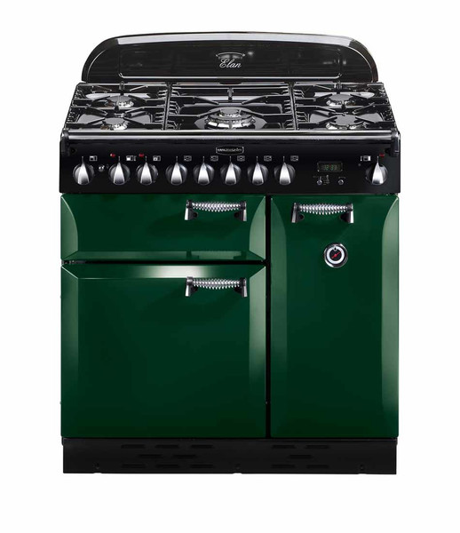 Rangemaster Elan 90 Dual Fuel Freestanding Gas hob A Black,Green