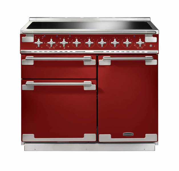 Rangemaster Elise 100 Induction Freistehend Induktionskochfeld A Schwarz, Rot