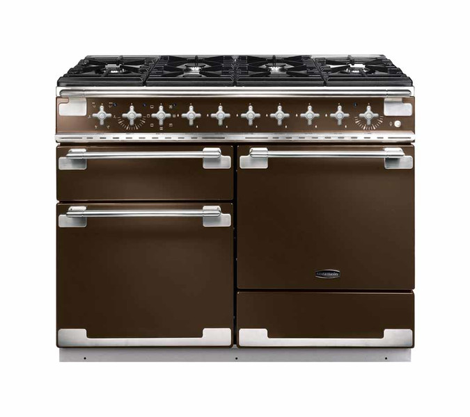 Rangemaster Elise 110 Dual Fuel Freistehend Gas hob A Schwarz, Schokolade