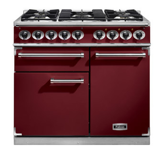 Falcon 1000 Deluxe Freestanding Gas hob A Red