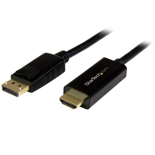StarTech.com DisplayPort to HDMI converter cable – 3 ft (1m) – 4K
