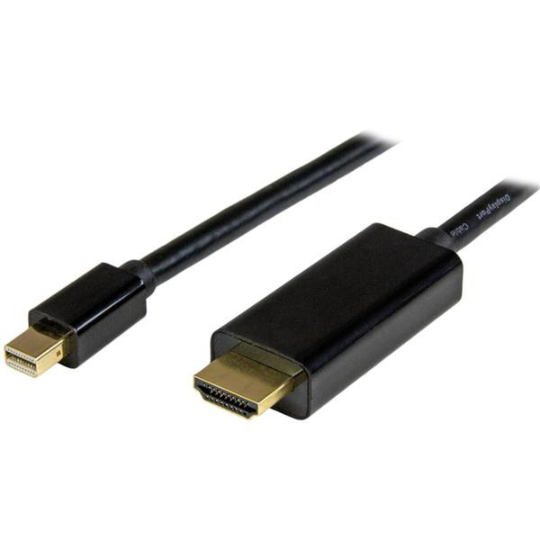StarTech.com Mini DisplayPort to HDMI converter cable – 3 ft (1m) – 4K