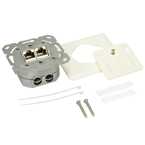 LogiLink NP0023V RJ-45 White socket-outlet